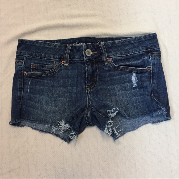 American Eagle Outfitters Pants - AMERICAN EAGLE denim low rise cut-off shorts